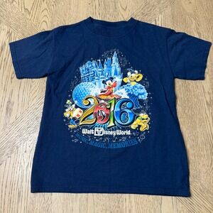 Disney size medium Navy Blue Walt Disney World 2016 Mickey Mouse Graphic T Shirt
